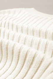 Cable-Knit Round Neck Long Sleeve Sweater